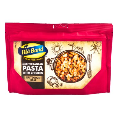 Blå Band | Mediterranean pasta with chicken | Frysetørket mat | 151g