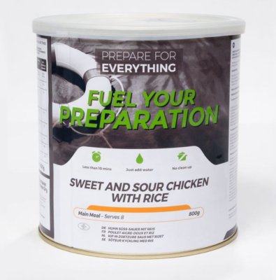 Fuel Your Preparation | Søtsur kylling med ris | Frysetørket mat | 800g