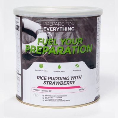 Fuel Your Preparation | Rispudding med jordbærboks | Frysetørket mat | 1400g