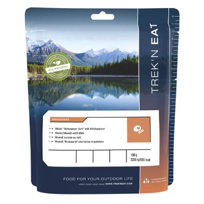 Trek'n Eat | Swiss muesli with milk | Frysetørket mat | 150g
