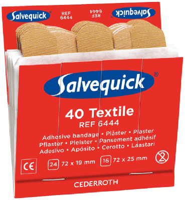 Cederroth Salvequick Tekstilplaster 40 stk