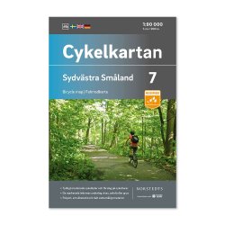 Sykkelkart over sørvestlige Småland