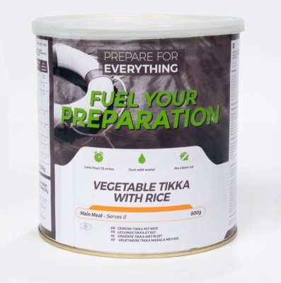 Fuel Your Preparation | Vegetable Tikka with Rice | Frysetørket mat | 800g