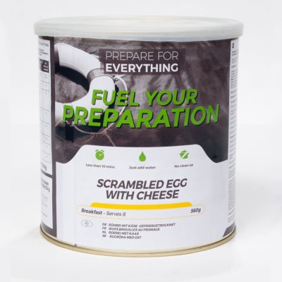 Fuel Your Preparation | Scrambled Egg with Cheese | Frysetørket mat | 560g