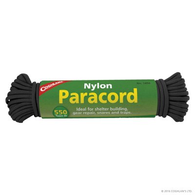 Coghlan's Paracord 550 Black 50 fot