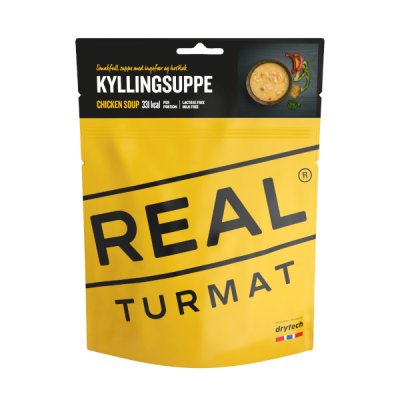 Real Turmat | Kyllingsuppe | Frysetørket mat | 59g