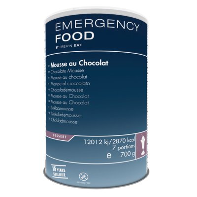 Emergency Food | Sjokolademousse, frysetørket mat, bulkpakke, lang holdbarhet, 700 g | Frysetørket mat | 700g