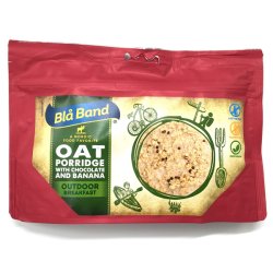 Blå Band | Oat porridge with banana & chocolate | Frysetørket mat | 150g