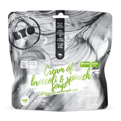 LyoFood | Cream of broccoli and spinach soup with Mozarella and pumpkin seeds | Frysetørket mat | 60g