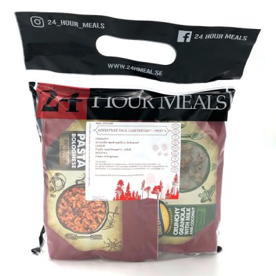24 Hour Meals | Adventure pack Lightweight Meny 4 | Frysetørket mat | 900g