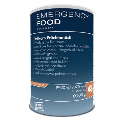 Emergency Food | Fullkornsmüsli med frukt | Frysetørket mat | 600g
