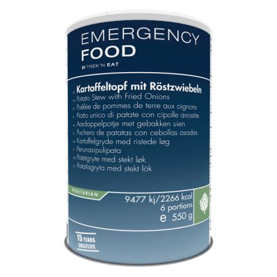 Emergency Food | Potetgryte med stekt løk | Frysetørket mat | 550g