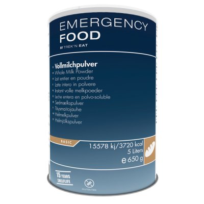 Emergency Food | Helmelkspulver | Frysetørket mat | 650g