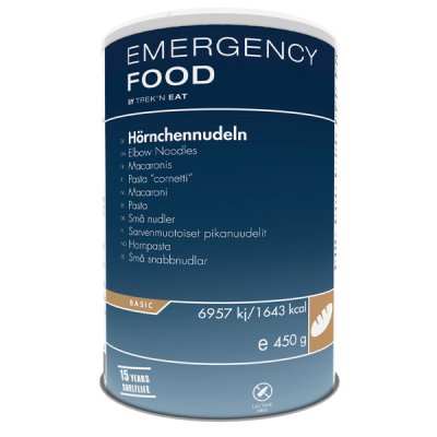 Emergency Food | Elbow Noodles | Frysetørket mat | 450g