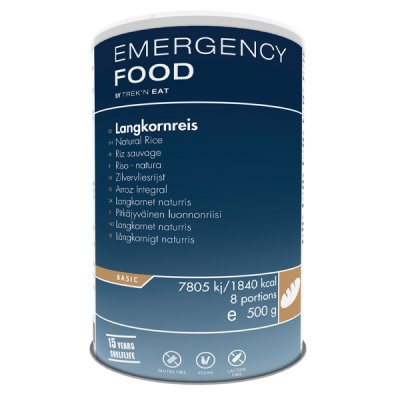 Emergency Food | Naturlig ris | Frysetørket mat | 500g
