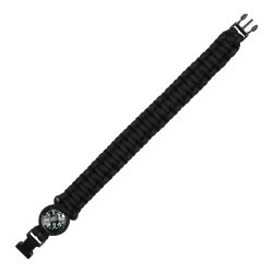 Paracord-kompass K2023 9 tommer svart