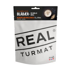 Real Turmat | Blåbær- og vaniljemüsli | Frysetørket mat | 112g
