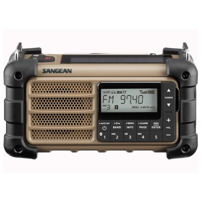 Sangean MMR99 Desert Tan | Solceller | Powerbank 2600 mAh | Nødradio