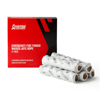 Titan Survival Choktaw Waxed Jute Rope Tinder Sticks