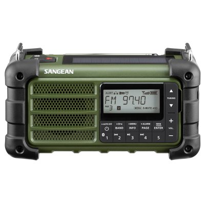 Sangean MMR99 Green | Solceller | Powerbank 2600 mAh | Nødradio