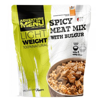 Adventure Menu | Krydret kjøttblanding med bulgur | Frysetørket mat | 107g
