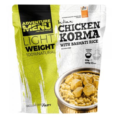 Adventure Menu | Kylling korma med basmatiris Stor porsjon | Frysetørket mat | 173g