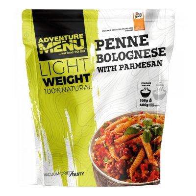 Adventure Menu | Penne bolognese med parmesan Big Portion | Frysetørket mat | 158g