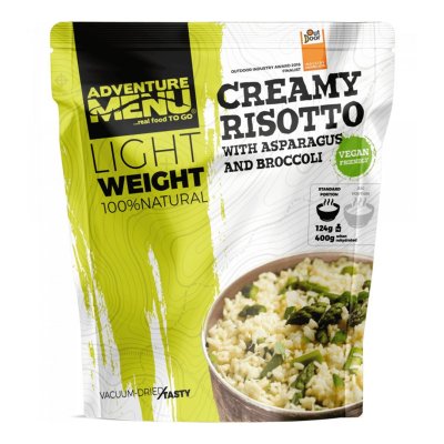 Adventure Menu | Kremet risotto med asparges og brokkoli Stor porsjon | Frysetørket mat | 158g