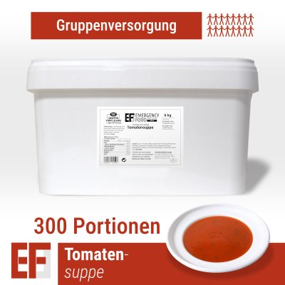 Convar Emergency Food | Tomatsuppe | Frysetørket mat | Måltidspakke | 6000g