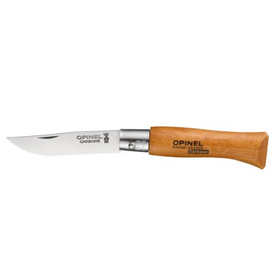 Opinel No 04 foldekniv i karbonstål