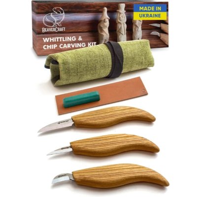 BeaverCraft Treskjærerknivsett S15