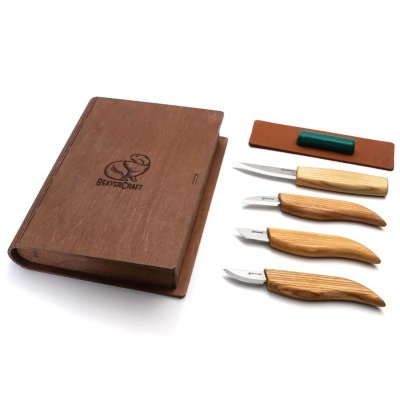 BeaverCraft Treskjærerknivsett S07 Bok