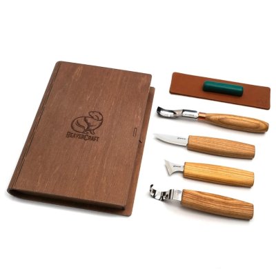 BeaverCraft Treskjærerknivsett S19 Bok