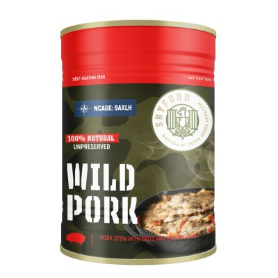 Sky Food | Villsvin Selvoppvarmingsboks | MRE | 400g