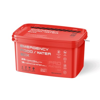 Pro Ration | Emergency Food/Water Box | MRE | 14500g