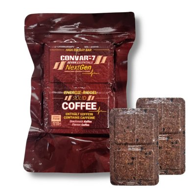 Convar Emergency Food | NextGen Energy Bar Solid Coffee 10 års holdbarhet | 120g