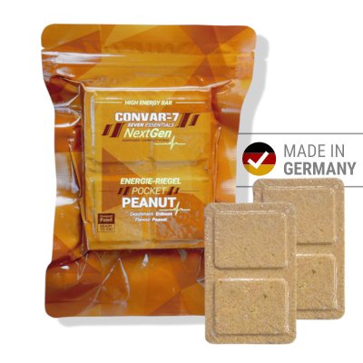 Convar Emergency Food | NextGen Energy Bar Pocket Peanut 10 års holdbarhet | 120g
