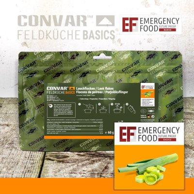 Convar Emergency Food | Emergency BASIC Leek | Frysetørket mat | 60g