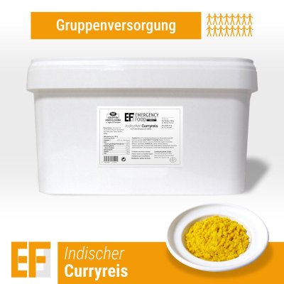 Convar Emergency Food | Indisk karrykylling | Frysetørket mat | Måltidspakke | 5000 g