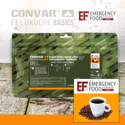 Convar Emergency Food | pulverkaffe Frysetørket mat | 175g