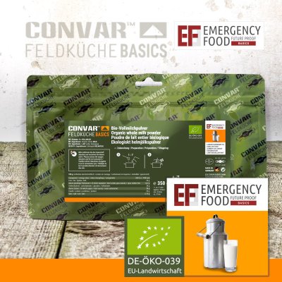 Convar Emergency Food | Melkepulver | Frysetørket mat | 350g