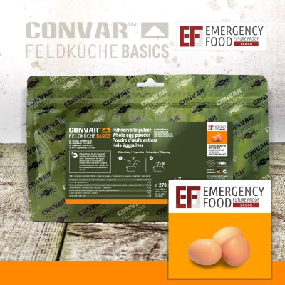 Convar Emergency Food | Egg Powder | Frysetørket mat | 270g