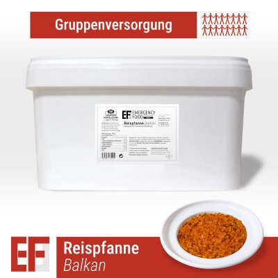Convar Emergency Food | Rispanna Balkan | Frysetørket mat | Måltidspakke | 4750g