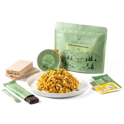 Food Force | Hovedrett med stekt ris og kylling | Frysetørket mat | 357 g