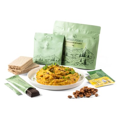 Food Force | Potetgryte med storfekjøtt | Frysetørket mat | 317g