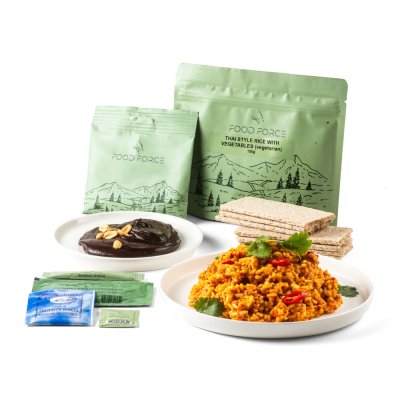 Food Force | Thai Style Ris med grønnsaker Hovedmåltid | Frysetørket mat | 272g