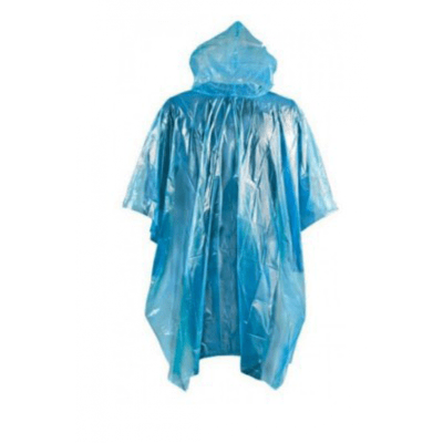 Nødponcho Blå