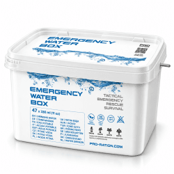 Pro Ration | Nødvannsboks | 50 års holdbarhet | 15500 g