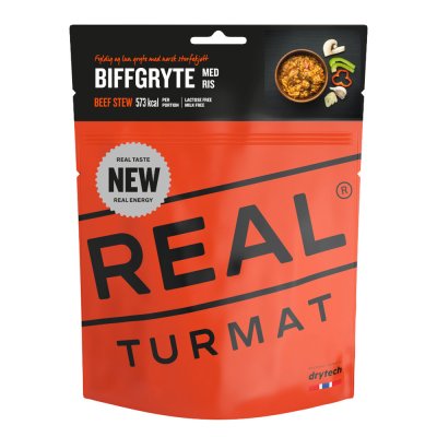 Real Turmat | Biffgryte med ris | Frysetørket mat | 128g