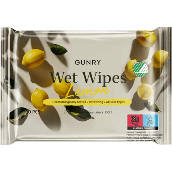 Våtserviett Gunry Lemon 10-pakning